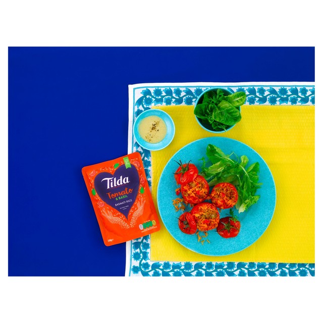 Tilda microwave tomato basil basmati rice 250g - British product