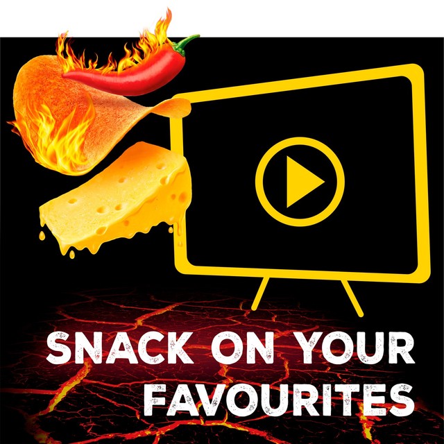 Pringles Hot Cheese & Chilli crisps 160g, imported from the UK