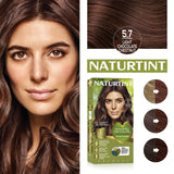 Naturtint hair colour gel 5.7 Light Chocolate Chestnut, imported from the UK