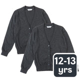 M&S girls pure cotton cardigan grey 12-13 years, imported from the UK