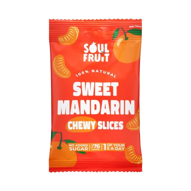 Soul Fruit soft dried mandarin 25g (British brand)