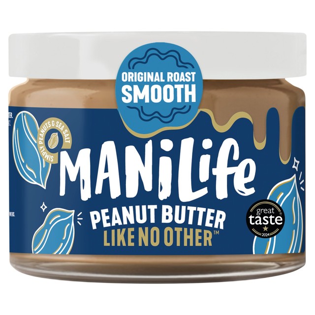 ManiLife Original Roast Smooth peanut butter 275g, imported from the UK