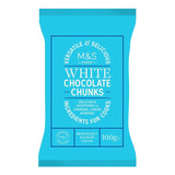M&S white chocolate chunks 100g, imported from the UK