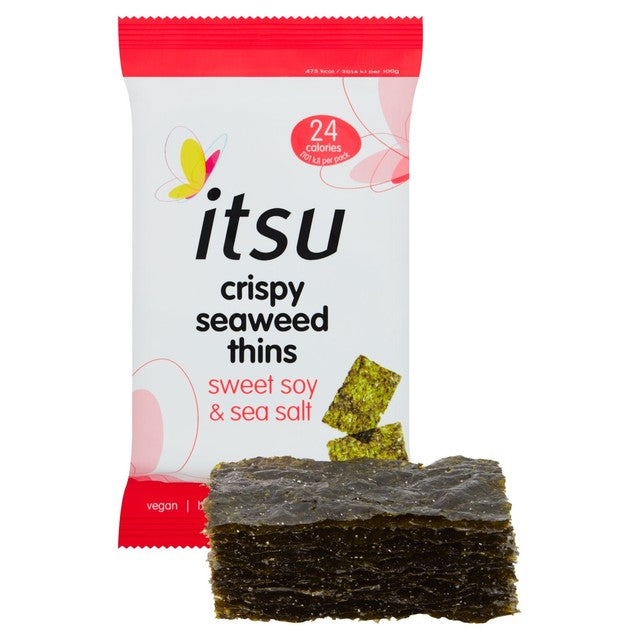 Itsu Seaweed Thins Sweet Soy & Sea Salt 5g, UK version