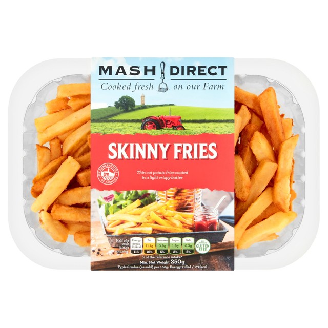Mash Direct Skinny Fries 250g, imported from the UK