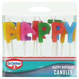 Dr Oetker lettered happy birthday candles - British product