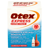 Otex Express Combi Pack ear wax treatment kit, imported from the UK