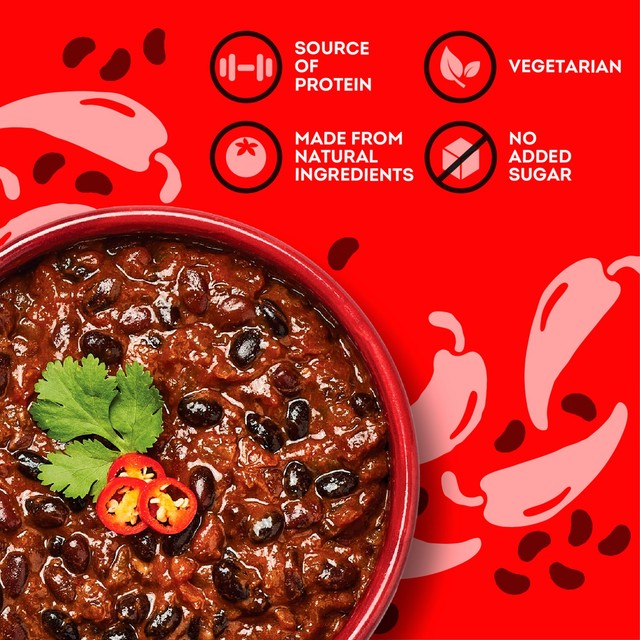 Heinz Chilli Black Beans Family Pack Mexican-Style 550g, UK version