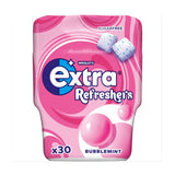 Wrigley's Extra Bubblemint sugar-free chewing gum 30-piece bottle (British brand)