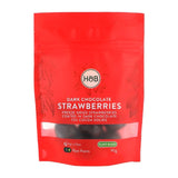 Holland & Barrett dark chocolate strawberries 90g, UK version