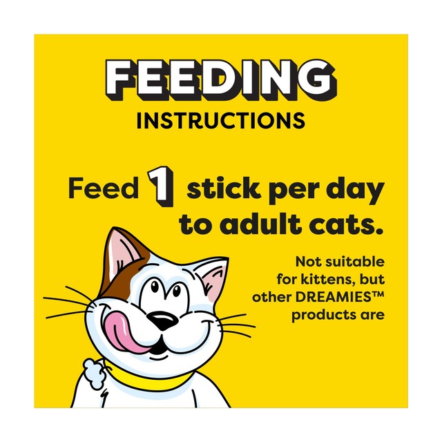 Dreamies salmon sticks cat treats grain-free 6 pack, UK version