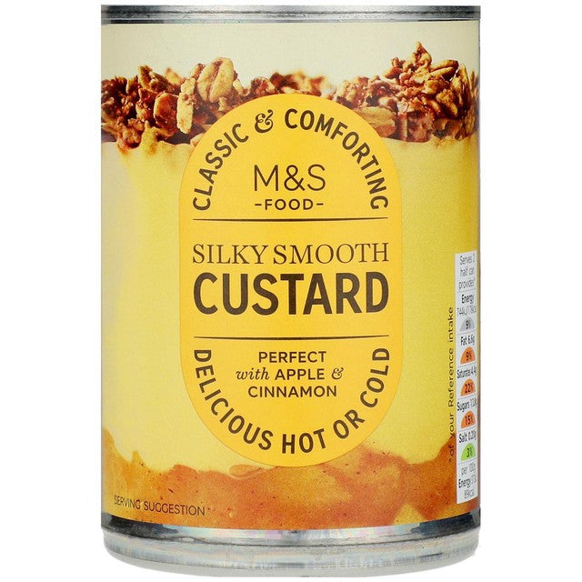 Marks and Spencer Silky Smooth Custard 400g, imported from the UK