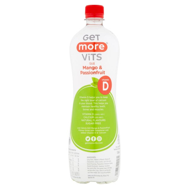 Get More Vits Vitamin D drink Mango & Passionfruit 1L, UK version