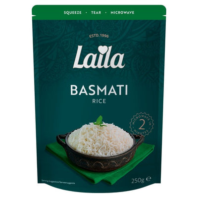 M&S Laila Basmati Cooked Microwave Rice 250g- Buy online at McGrocer