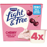Light & Free Cherry Greek Style Fat Free Yoghurt Multipack