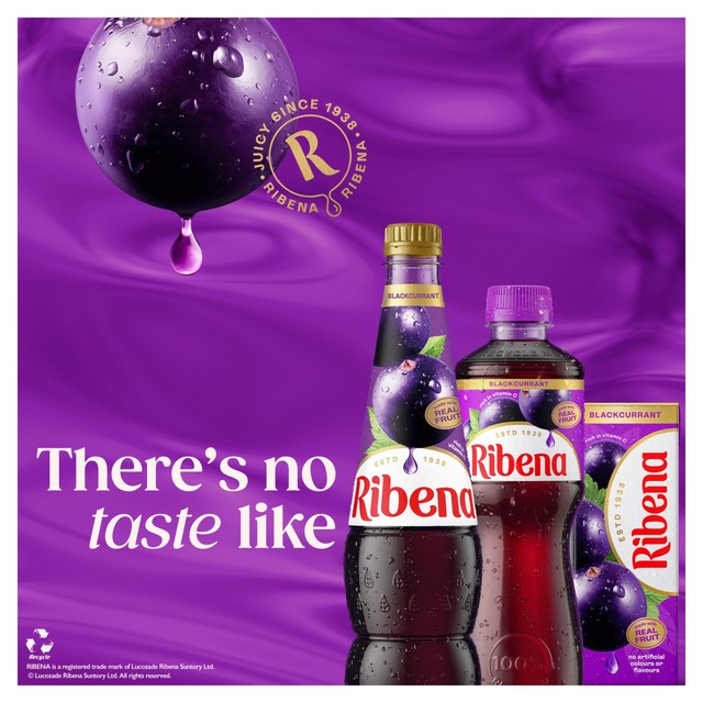 Ribena blackcurrant squash drink, UK version