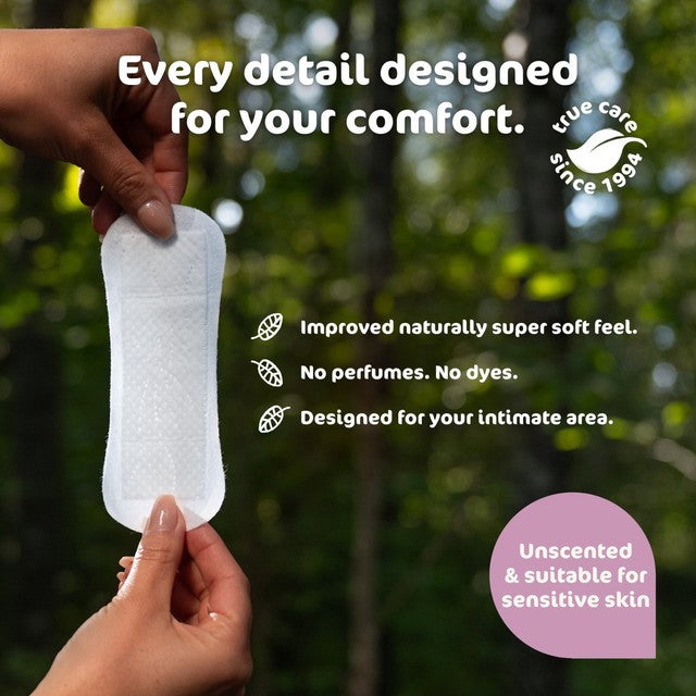 Naty Bio Normal pantyliners 32 pack, imported from the UK