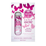 Skins Super Excite Clitoral Stimulation Lubricant Gel 30ml (British brand)