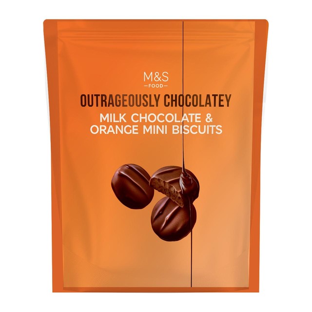 M&S chocolate orange mini biscuits 200g, UK version