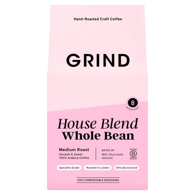 Grind Whole Bean Coffee House Blend 200g, UK version