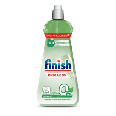 Finish مساعد الشطف العادي يلمع ويجفف 0٪ مساعد شطف لغسالة الصحون 400 مل