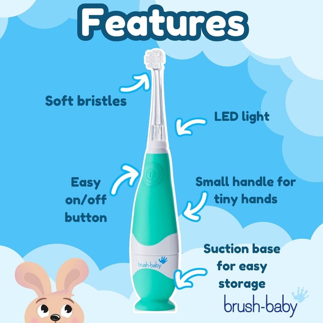 Brush-Baby BabySonic electric toothbrush for 0-3 years - British product