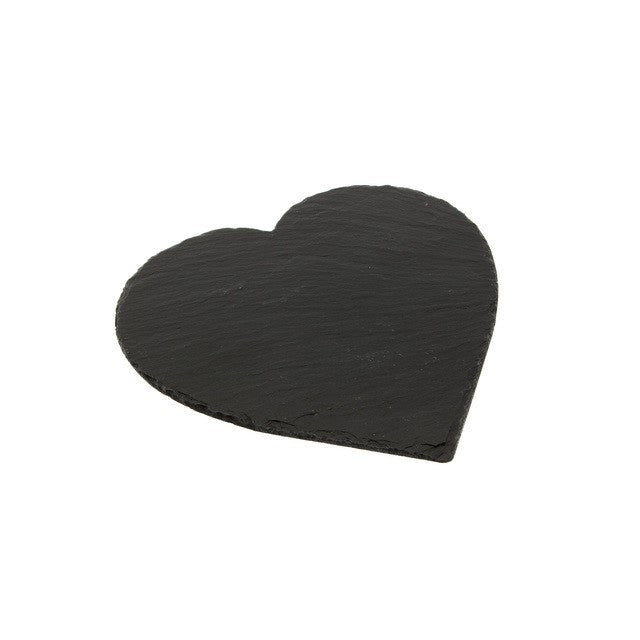 Just Slate heart cheese board 30 x 30 cm, UK version