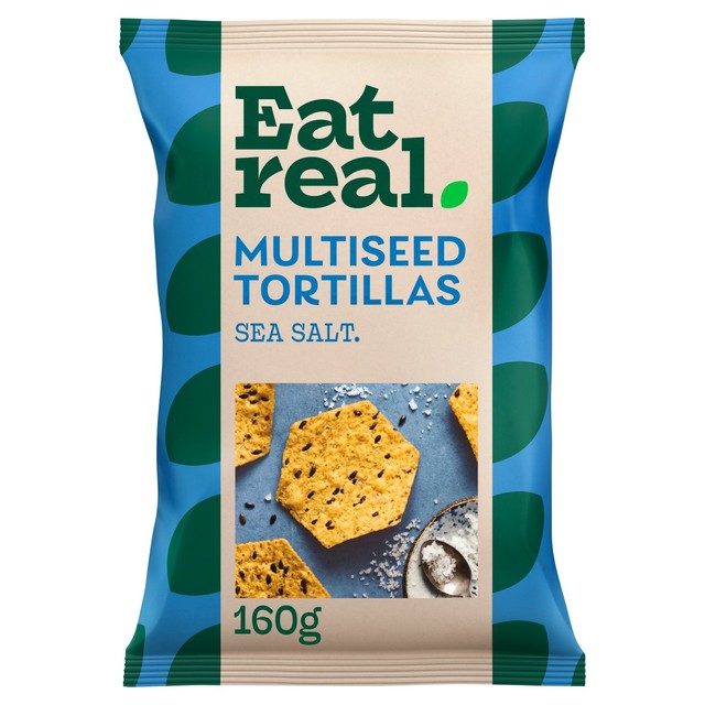 Eat Real multiseed tortilla chips sea salt, UK version