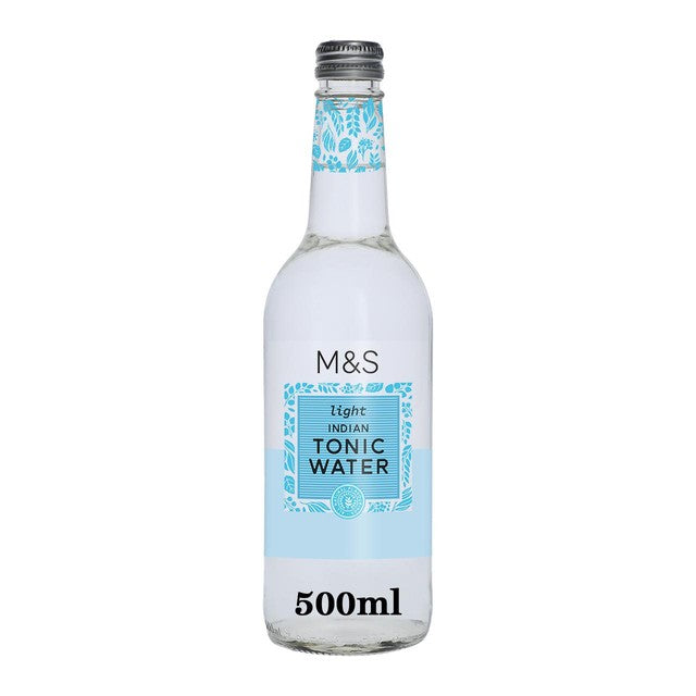 M&S Light Indian Tonic Water 500ml, imported from the UK