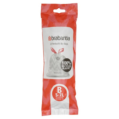 M&S Brabantia B Smartfix Bin Liners for 5-7L Bins 20 Pack- Buy online at McGrocer