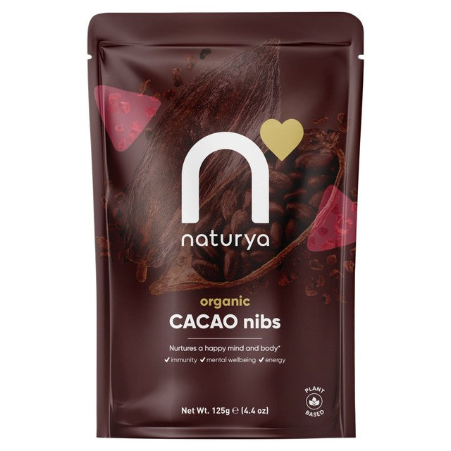 Naturya organic cacao nibs 125g - British product