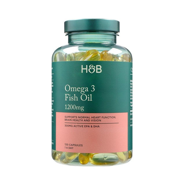 Holland & Barrett Omega 3 Fish Oil softgel capsules 120 pack, UK version