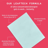 Wash with Leaf non bio laundry sheets 25 sheets (British brand)