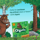 Organix Gruffalo Crumble Apple Soft Oaty Bars 6x23g, imported from the UK