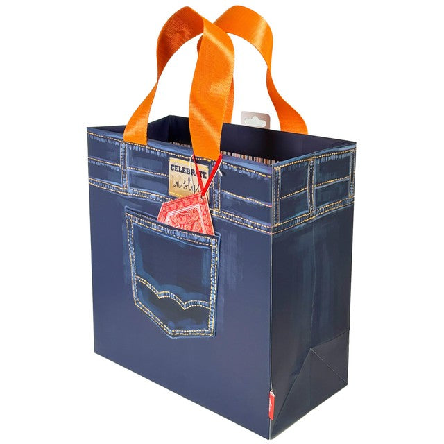 Deva Designs Denim Medium Gift Bag - British product