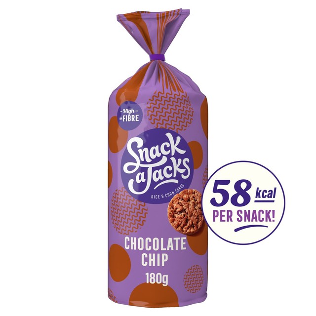 Snack a Jacks chocolate chip rice cakes 180g (British brand)