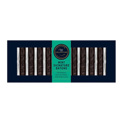 M&S M&S Mint Signature Batons Dark Chocolate Batons 130g- Buy online at McGrocer