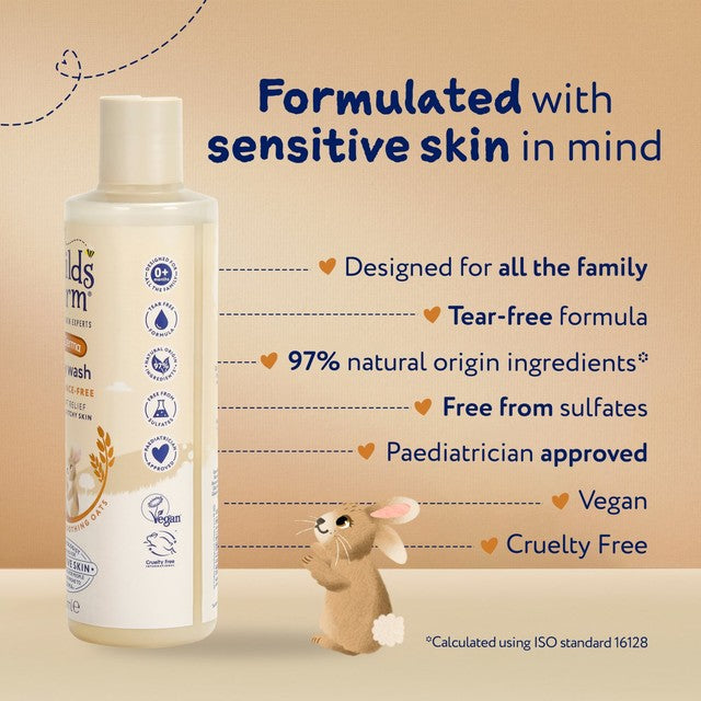 Childs Farm OatDerma Fragrance-Free body wash 250ml - British product