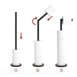 Addis Free Standing Toilet Roll Holder Black - British product