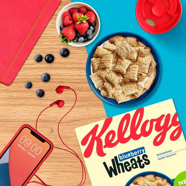 Kellogg's Blueberry Wheats cereal 500g, UK version