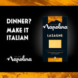 Napolina plain lasagne sheets 375g, imported from the UK