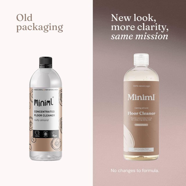 Miniml Floor Cleaner Nutty Almond 750ml, imported from the UK