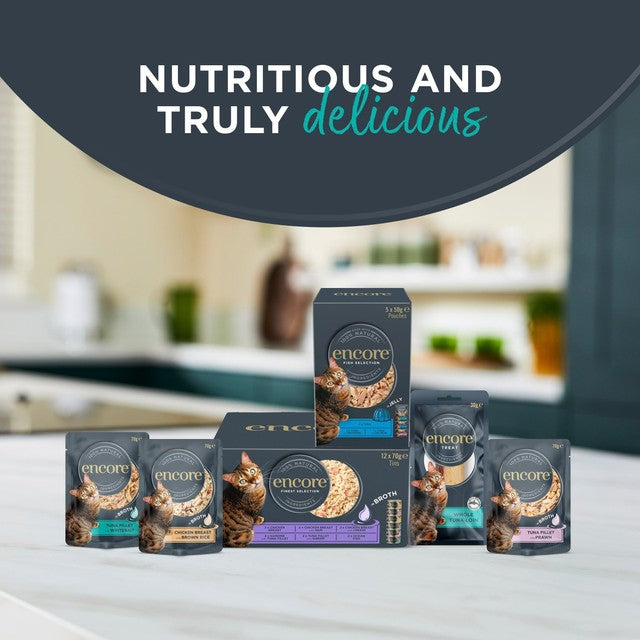 Encore fish selection wet cat food multipack 8 x 70g - British product