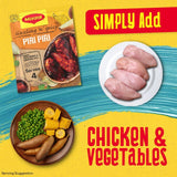 Maggi Smoky Piri Piri recipe mix 27g, imported from the UK