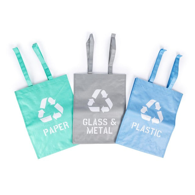 Beldray set of 3 recycling bags 44L - British product