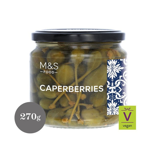 M&S Caperberries white wine vinegar 270g - British product