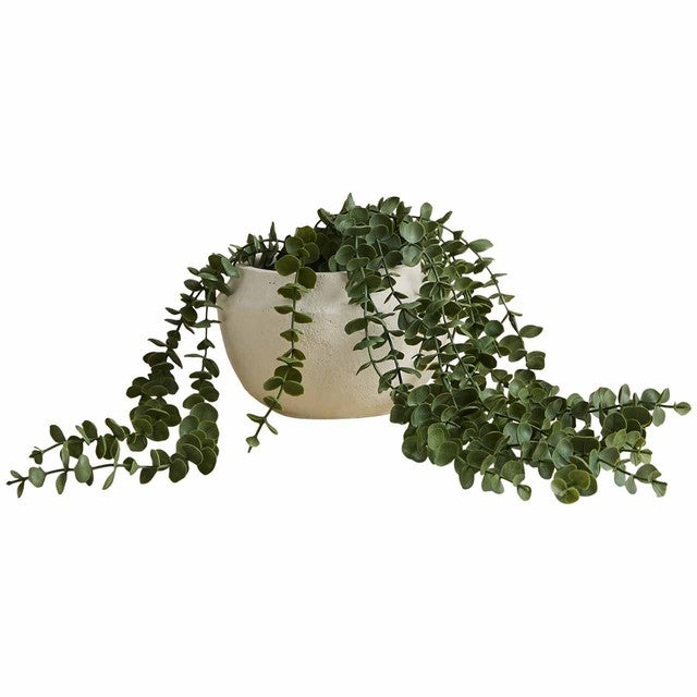 M&S string of hearts artificial plant in cement pot (British brand)