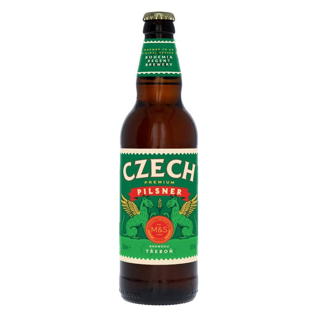 M&S Bohemia Czech Pilsner Lager 500ml, imported from the UK