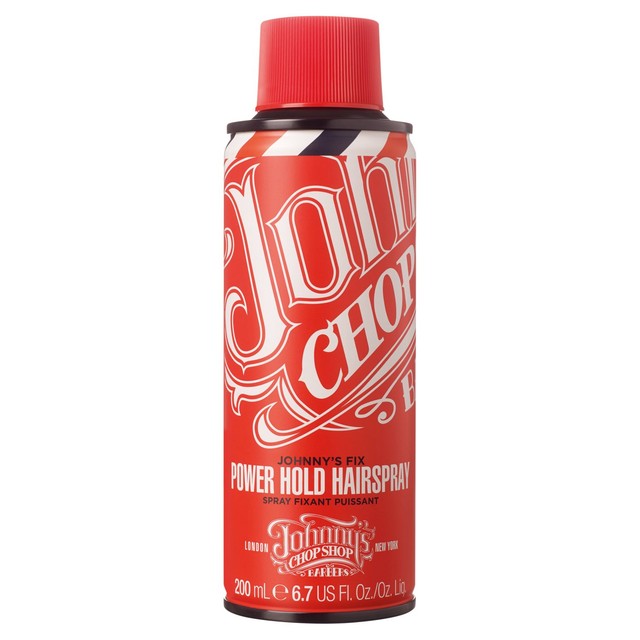 Johnny's Chop Shop Fix hair spray 200ml, imported from the UK