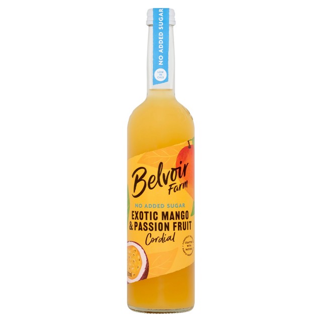 Belvoir Farm mango and passionfruit cordial 500ml - British product